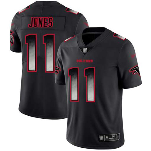 Atlanta Falcons Limited Black Men Julio Jones Jersey NFL Football #11 Smoke Fashion->women nfl jersey->Women Jersey